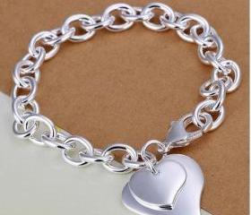 LILA HEART DOUBLE BRACELET main image 1
